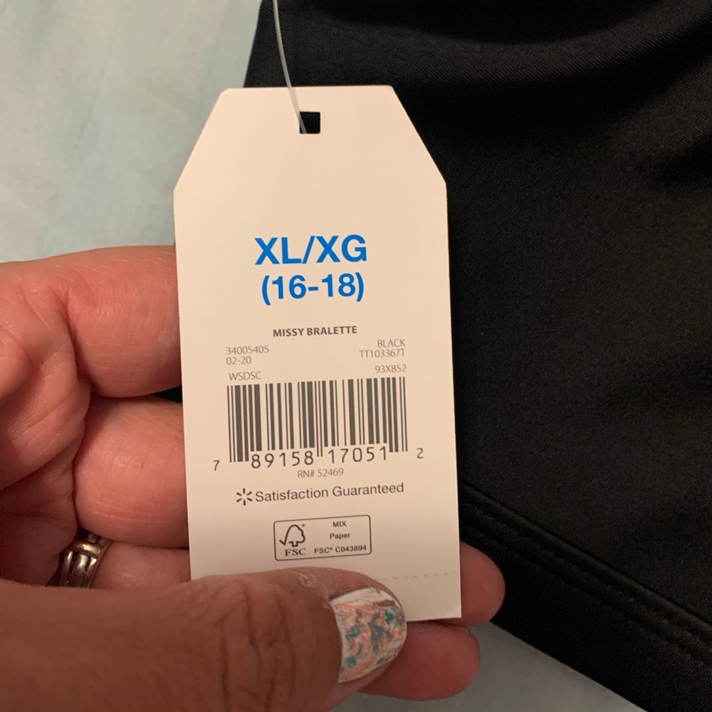 NWT Black Bikini Top - Picture 4 of 4